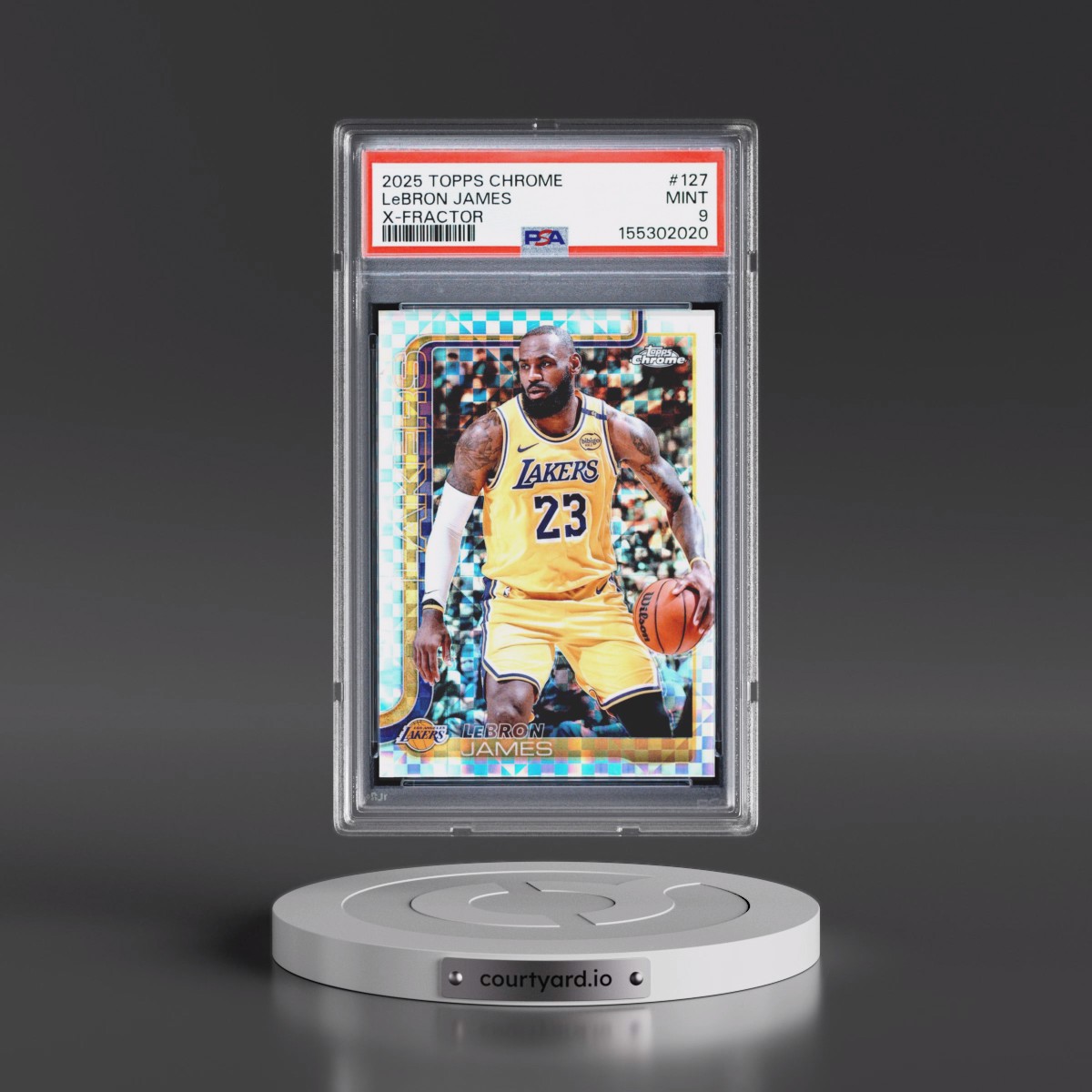 2025 LeBron James - Basketball Topps Chrome PSA 9 MINT
